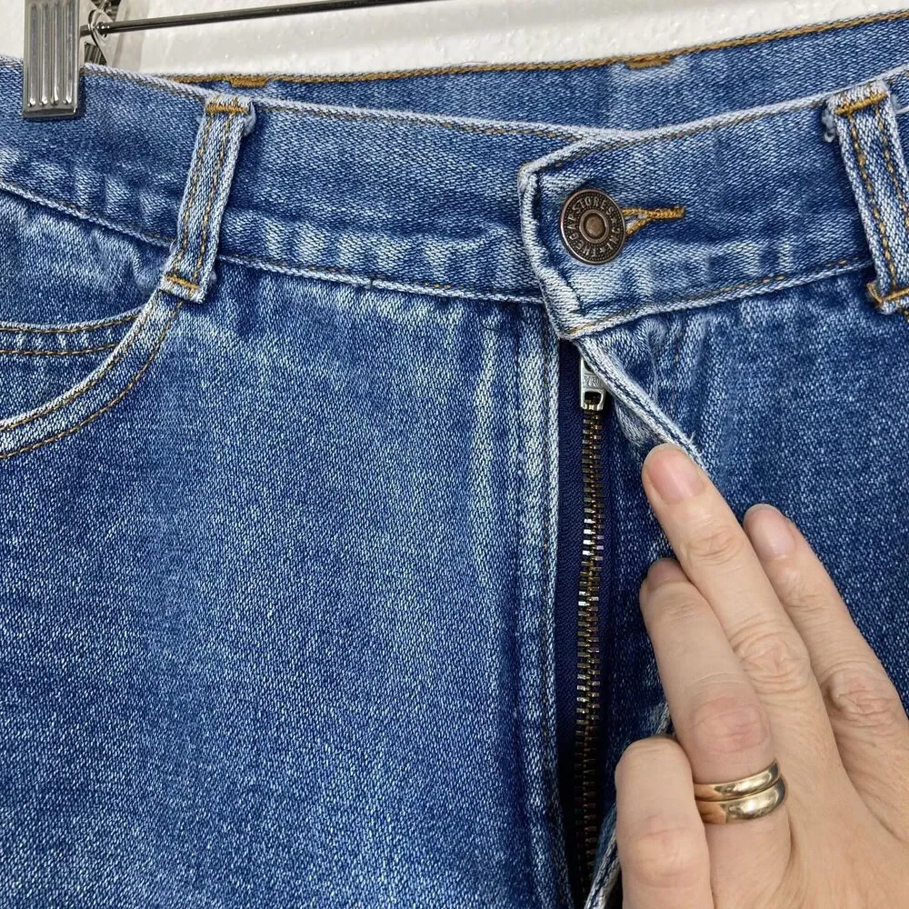 Vintage GAP Jeans Mens 30x30 Blue Denim Straight Leg 100% Cotton Hong Kong 90s